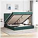 Struttura Letto Pouf con Materassi 160x200 cm Velluto - Foto miniatura 2