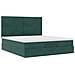 Struttura Letto Pouf con Materassi 160x200 cm Velluto - Foto miniatura 7
