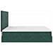 Struttura Letto Pouf con Materassi 160x200 cm Velluto - Foto miniatura 9