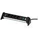 1391040420 prolunghe e multiple 1,8 m 4 presa (e) AC Interno Nero, Argento - Foto miniatura 7