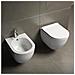 Sanitari Sospesi Salvaspazio Wc E Bidet In Ceramica Copriwater Soft-close Levante Bianco - Foto miniatura 1