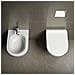 Sanitari Sospesi Salvaspazio Wc E Bidet In Ceramica Copriwater Soft-close Levante Bianco - Foto miniatura 2