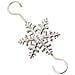 Piccoli Ganci A Fiocco Di Neve - Set Di 10 Ganci In Metallo Per Decorazioni Natalizie Silver - Foto miniatura 3
