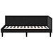 Cornice del letto ad angolo Altro con testiera Nero 80 x 200 cm - Foto miniatura 6