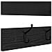 Appendiabiti a muro con lo scaffale Rovere nero 90 x 15 x 36 cm - Foto miniatura 8