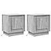 Armadio da Notte con 2 pcs Grigio 44 x 34.5 x 45 cm - Foto miniatura 1