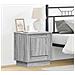 Armadio da Notte con 2 pcs Grigio 44 x 34.5 x 45 cm - Foto miniatura 2