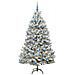 Albero di Natale artificiale con 300 LED Verde e Bianco 180 cm - Foto miniatura 3