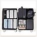 Set Da 8 Pezzi Per L'organizzazione Dei Viaggi - Nero - Foto miniatura 2