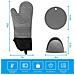 Set Di Guanti Da Forno In Silicone Da 6 Pezzi: Presine Resistenti Al Calore, Essenziali Per La Cucina Black - Foto miniatura 7