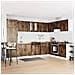 Mobiletto per lavabo Lucca 2 pcs Rovere fumé Legno multistrato - Foto miniatura 2