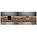 | Mobiletto 140 cm - Marron Mat - Mobili da bagno - Mobiletti - Piano di lavoro nero - Libreria - Foto miniatura 2