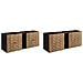 | Mobiletto 140 cm - Marron Mat - Mobili da bagno - Mobiletti - Piano di lavoro nero - Libreria - Foto miniatura 5