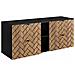 | Mobiletto 140 cm - Marron Mat - Mobili da bagno - Mobiletti - Piano di lavoro nero - Libreria - Foto miniatura 1