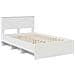 Struttura del letto Bianco 137 x 203 cm Legno multistrato - Foto miniatura 4