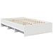 Struttura del letto Bianco 137 x 203 cm Legno multistrato - Foto miniatura 5