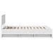 Struttura del letto Bianco 137 x 203 cm Legno multistrato - Foto miniatura 8