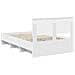 Struttura del letto Bianco 137 x 203 cm Legno multistrato - Foto miniatura 9