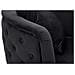 Poltrona Bucarest In Velluto Nero Con Braccioli Capitonne E Gambe Oro 76x74x71 Cm - Foto miniatura 6
