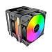 NX600 ARGB Processore Raffreddatore d'aria 12 cm Nero 1 pz - Foto miniatura 1