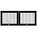 Cancello per cani con supporti 2 pcs Rovere Nero 100 x 80 cm - Foto miniatura 1