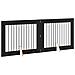 Cancello per cani con supporti 2 pcs Rovere Nero 100 x 80 cm - Foto miniatura 4