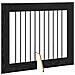 Cancello per cani con supporti 2 pcs Rovere Nero 100 x 80 cm - Foto miniatura 5