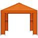 Gazebo 3 x 3 m Arancione Poliestere e Acciaio 190 gsm - Foto miniatura 4