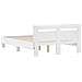 Struttura del letto Bianco 137 x 190 cm Legno multistrato - Foto miniatura 8