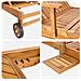 Lettino da sole 1-persona Marrone Legno di teak solido - Foto miniatura 6