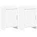Comodini 2 pcs Bianco 40 x 30 x 60 cm Legno ingegnerizzato - Foto miniatura 1
