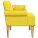 Loveseat con bottoni imbottiti Giallo Chiaro 120 x 65 x 79 cm - Foto miniatura 4