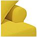 Loveseat con bottoni imbottiti Giallo Chiaro 120 x 65 x 79 cm - Foto miniatura 6