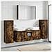 Set di mobili per il bagno 6 pcs Rovere Fumo - Foto miniatura 4
