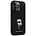 Custodia In Silicone Ikonik Metal Pin Di Karl Lagerfeld Per Iphone 14 Pro Max - Nera - Foto miniatura 4