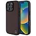 Custodia In Pelle Con Imitazione Legno ""mb"" Magsafe Per Iphone 16 Pro Max - Rossa - Foto miniatura 1