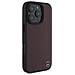 Custodia In Pelle Con Imitazione Legno ""mb"" Magsafe Per Iphone 16 Pro Max - Rossa - Foto miniatura 4