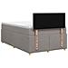 Letto box spring con materasso Tortora 120 x 200 cm Tessuto - Foto miniatura 9