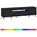 Mobile TV LED Nero Legno ingegnerizzato - Foto miniatura 3