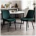 Set Di 2 Sedie Da Pranzo Seduta Imbottita 50x56x83cm - Verde - Foto miniatura 2