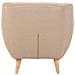 Poltrona Singola Beige Imbottita In Tessuto Motala - Foto miniatura 16