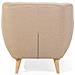 Poltrona Singola Beige Imbottita In Tessuto Motala - Foto miniatura 10