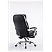 Sedia Ufficio Troy XL con Braccioli in Similpelle I Poltrona Relax Ragolabile con Poggiapiedi I Sedia Poltrona Ergonomica Carico Max 160 kg Nero - Foto miniatura 4