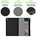 Custodia Per Tablet Compatibile Con Kindlefire Hd 10 2017 (7. Gen.) In Nero Satin - Coperchio Protettiva Ultra Sottile Con Funzione Auto Wake Up E Stand - Foto miniatura 7