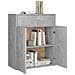 Credenza Grigio Cemento 60x30x75 cm in Legno Multistrato - Foto miniatura 5