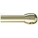 Bacchetta Per Tendine Con Testine A Oliva Ottone Verniciato Oro 40 (+25) Cm 21470 - Foto miniatura 1