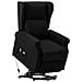 Poltrona Alzapersona Massaggiante Nera in Tessuto - Foto miniatura 2