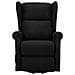 Poltrona Alzapersona Massaggiante Nera in Tessuto - Foto miniatura 4