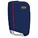 Copritastiera Auto Per Vw Golf 7 Mk7 - Copertura Fob Silicone Chiave Di Protezione Per Vw Golf 7 Mk7 3 Abbottona La Chiave Car - Dark Blue Red - Foto miniatura 4