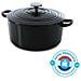Pentole Bk H6071.524 Casseruola Rotonda In Ghisa Bk Bourgogne - 24 Cm - 4.2l - Rivestimento Smaltato - Coperchio Con Anelli - Foto miniatura 1